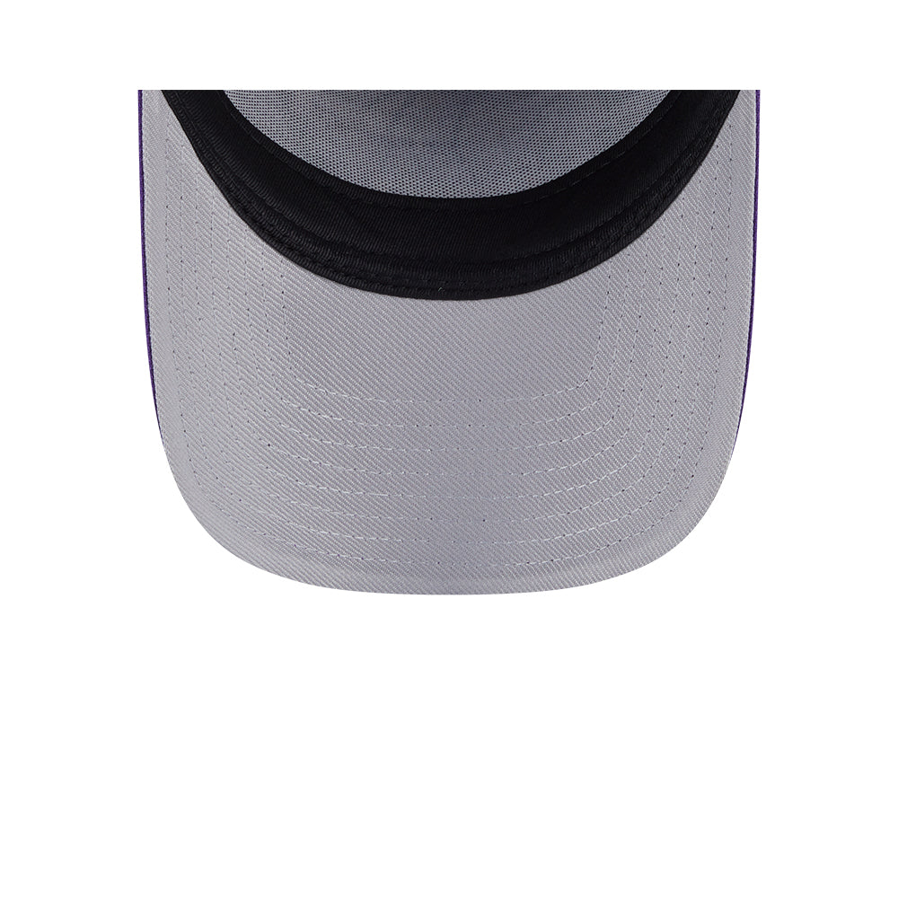 New Era หมวกรุ่น Los Angeles Lakers Upside Down Logo Nba True Purple 9Forty Aframe Cap