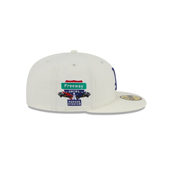 New Era หมวกรุ่น LOS ANGELES DODGERS 59FIFTY PACK - CITY SERIES CHROME WHITE 59FIFTY CAP