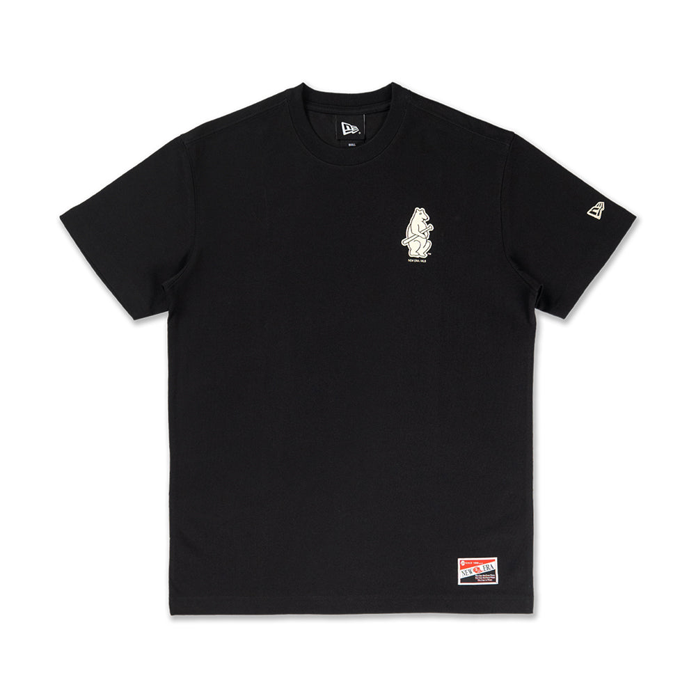 เสื้อยืดแขนสั้น New Era รุ่น Chicago Cubs Cooperstown League Mix Game Day Black Short Sleeve T-Shirt