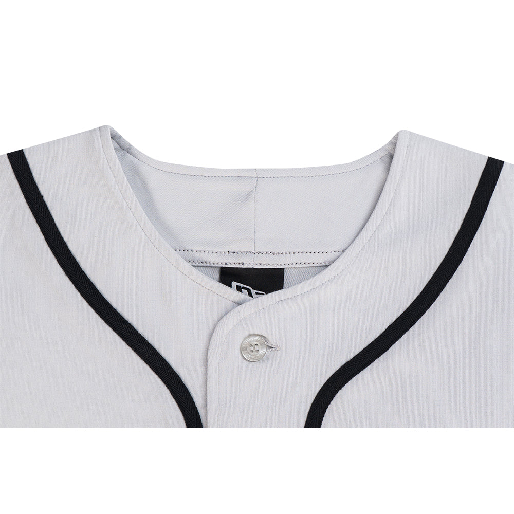 New Era เสื้อเบสบอลรุ่น New Era Silver Snow Baseball Jersey