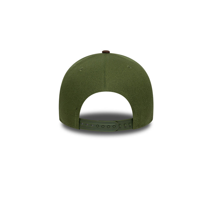 New Era หมวกรุ่น LOS ANGELES DODGERS SUEDE VISOR EFRAME RIFLE GREEN 9FORTY E-FRAME CAP