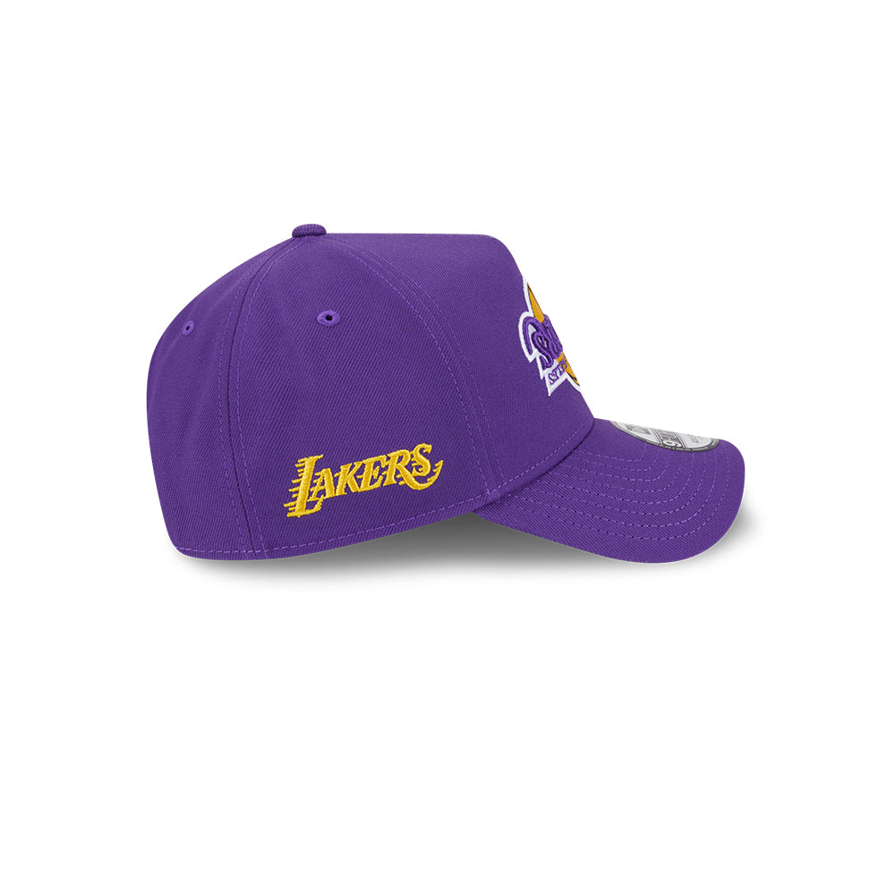 New Era หมวกรุ่น Los Angeles Lakers Upside Down Logo Nba True Purple 9Forty Aframe Cap