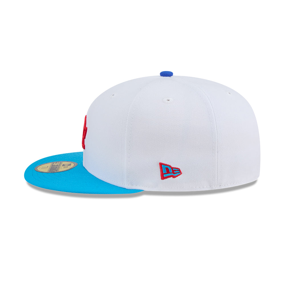 New Era หมวกรุ่น 59FIFTY PACK- RAMUNE LOS ANGELES DODGERS COOPERSTOWN 2-TONE BLUE FANATIC VISOR WHITE 59FIFTY CAP