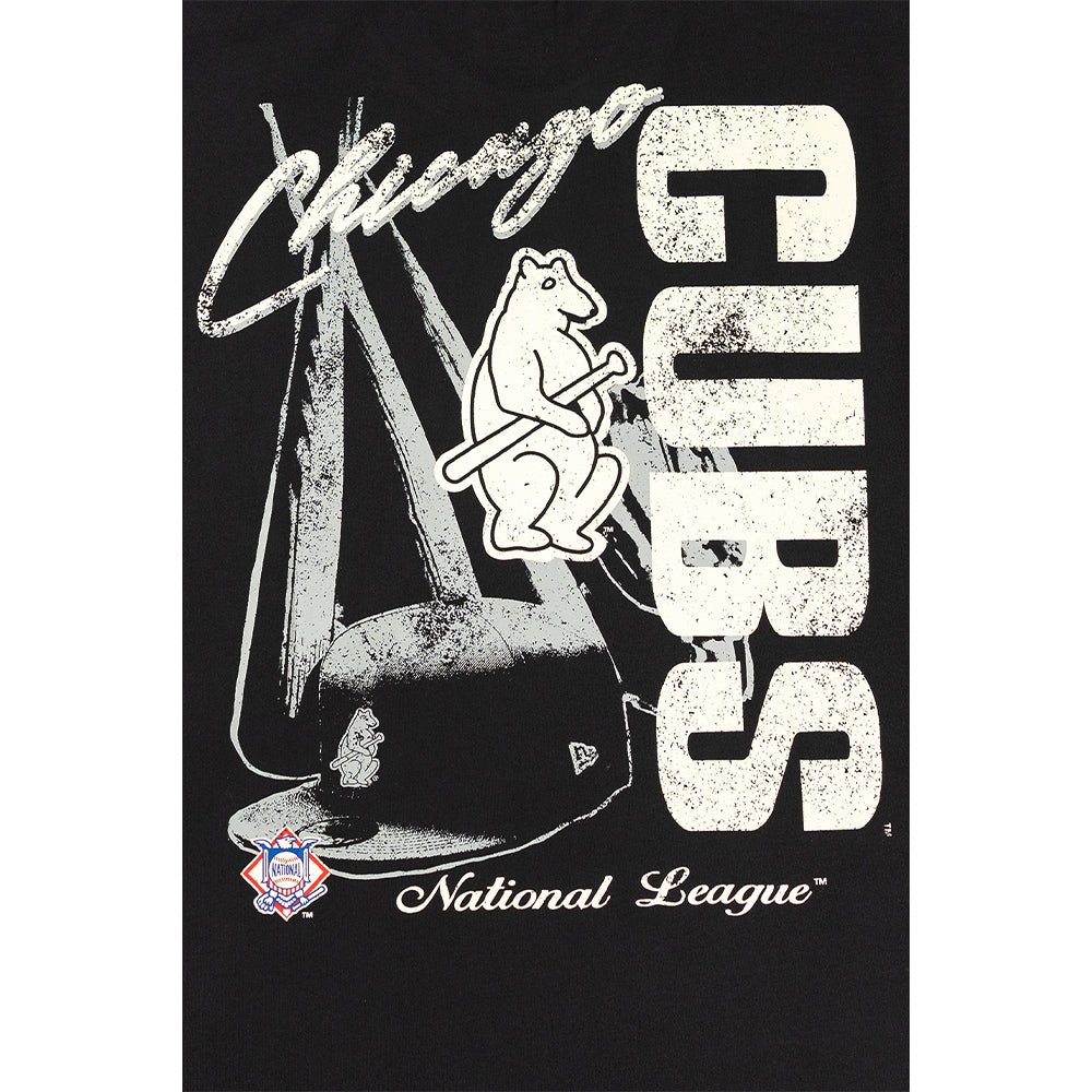 เสื้อยืดแขนสั้น New Era รุ่น Chicago Cubs Cooperstown League Mix Game Day Black Short Sleeve T-Shirt