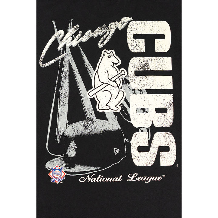 เสื้อยืดแขนสั้น New Era รุ่น Chicago Cubs Cooperstown League Mix Game Day Black Short Sleeve T-Shirt