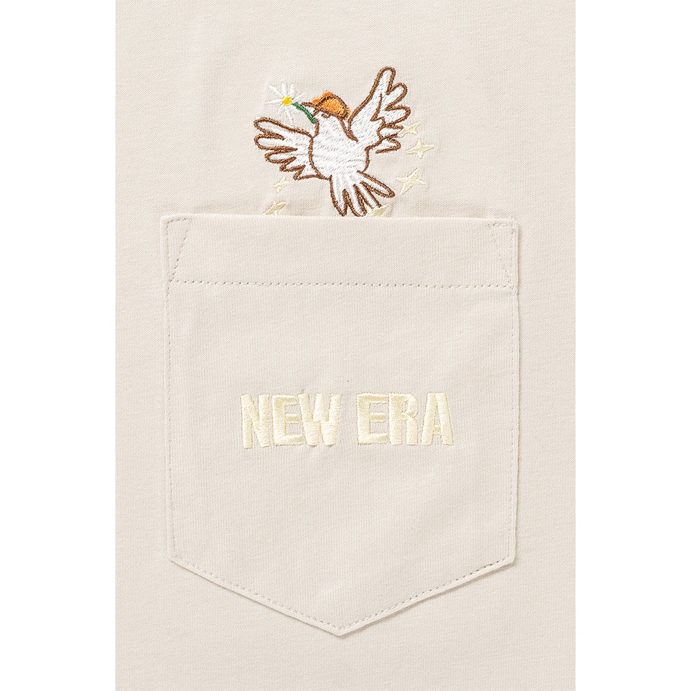 New Era เสื้อยืดแขนสั้นรุ่น NEW ERA EARTH DAY VINTAGE STONE SHORT SLEEVE POCKET T-SHIRT