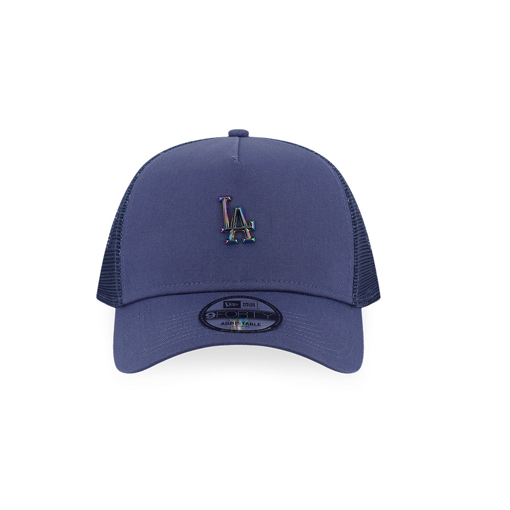 New Era หมวกรุ่น Los Angeles Dodgers Mlb Metal Badge Muted Indigo 9Forty Af Trucker Cap