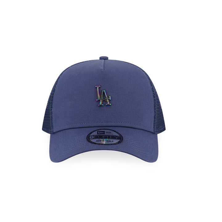New Era หมวกรุ่น Los Angeles Dodgers Mlb Metal Badge Muted Indigo 9Forty Af Trucker Cap