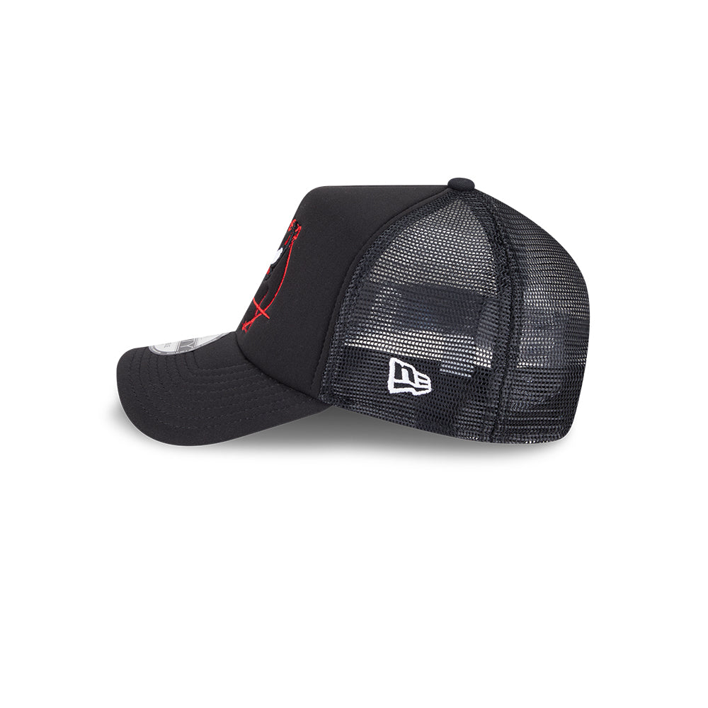New Era หมวกรุ่น CHICAGO BULLS NBA STREET GAME BLACK 9FORTY AF TRUCKER CAP