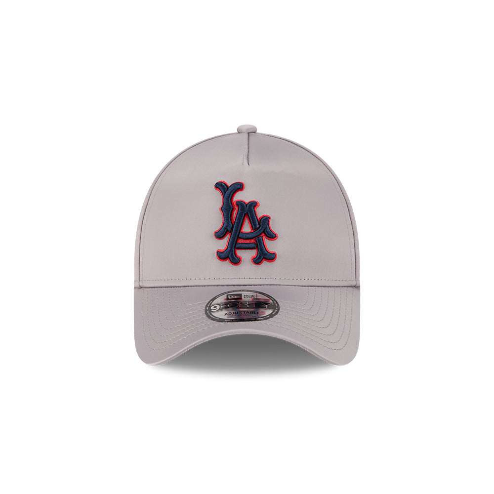 New Era หมวกรุ่น LOS ANGELES ANGELS CO SATIN COOPERSTOWN GRAY 9FORTY A-FRAME CAP