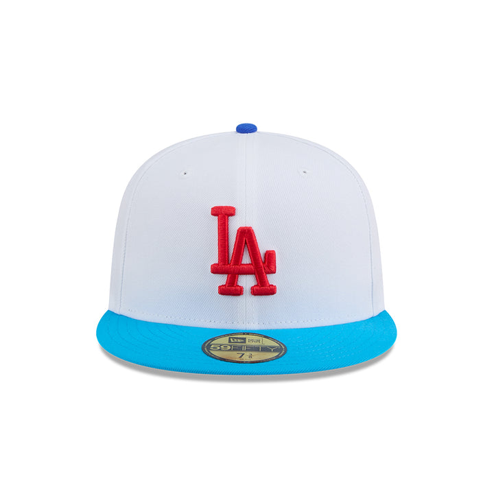 New Era หมวกรุ่น 59FIFTY PACK- RAMUNE LOS ANGELES DODGERS COOPERSTOWN 2-TONE BLUE FANATIC VISOR WHITE 59FIFTY CAP