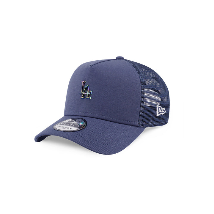 New Era หมวกรุ่น Los Angeles Dodgers Mlb Metal Badge Muted Indigo 9Forty Af Trucker Cap