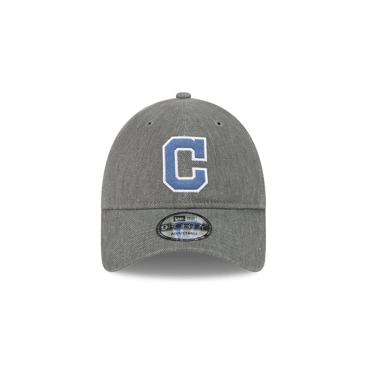 หมวกแก๊ป New Era รุ่น Cleveland Indians Cooperstown MLB Varsity Gray 9Forty Unst Cap