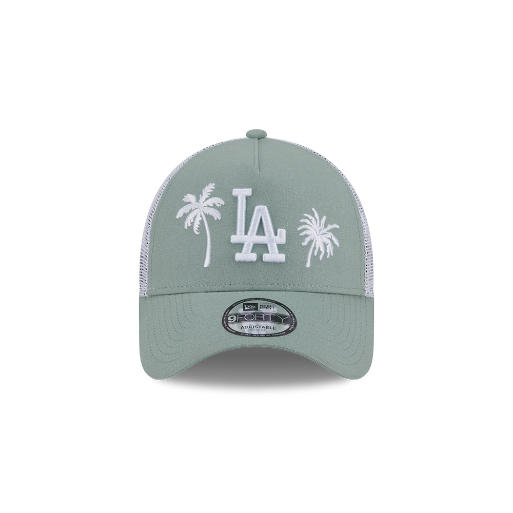 New Era หมวกรุ่น LOS ANGELES DODGERS RESORT EVEREST GREEN 9FORTY AF TRUCKER CAP