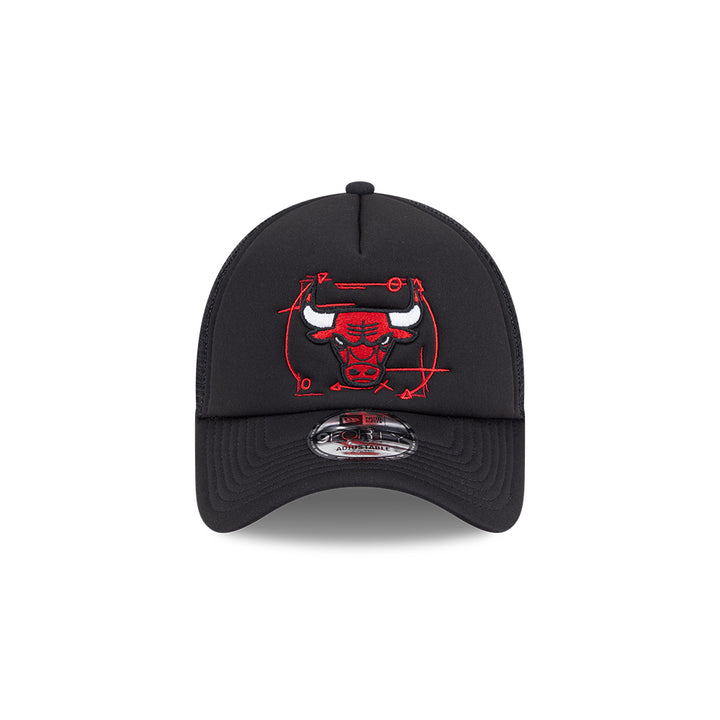 New Era หมวกรุ่น CHICAGO BULLS NBA STREET GAME BLACK 9FORTY AF TRUCKER CAP