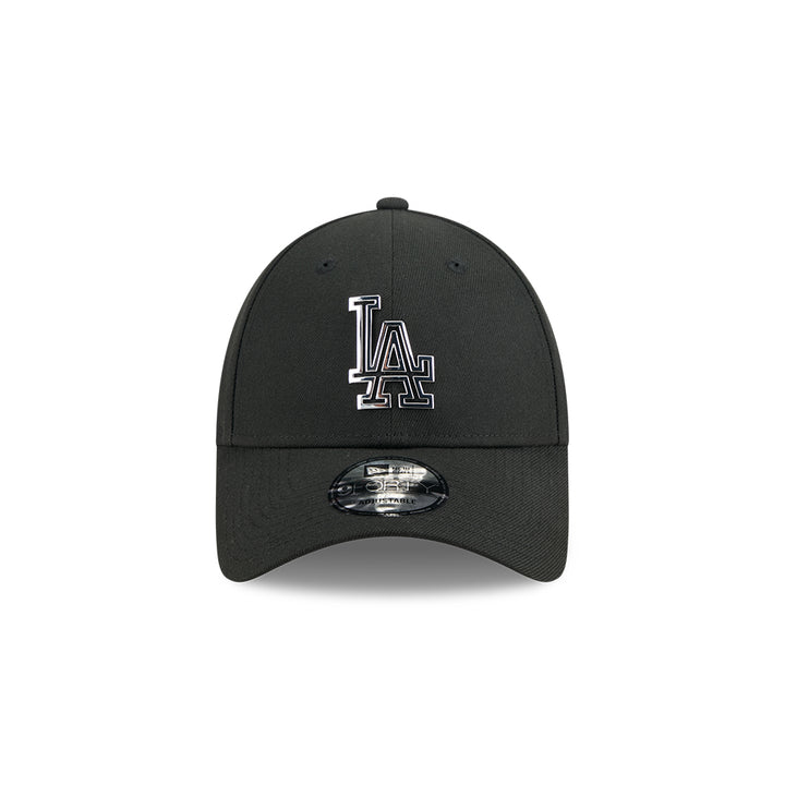 New Era หมวกรุ่น LOS ANGELES DODGERS METAL BADGE SILVER BLACK 9FORTY CAP