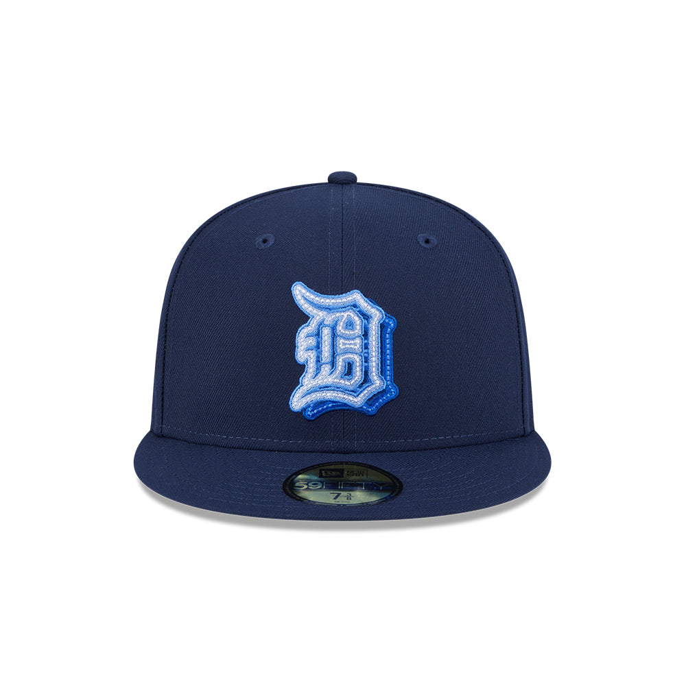 New Era หมวกรุ่น 59Fifty Pack - Neon Glow Detroit Tigers Cooperstown Oceanside Blue 59Fifty Cap