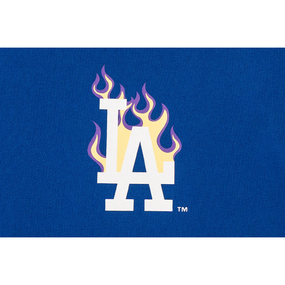 เสื้อยืดแขนสั้น New Era รุ่น 59Fifty Pack - Fire Los Angeles Dodgers Cooperstown Light Royal Short Sleeve T-Shirt