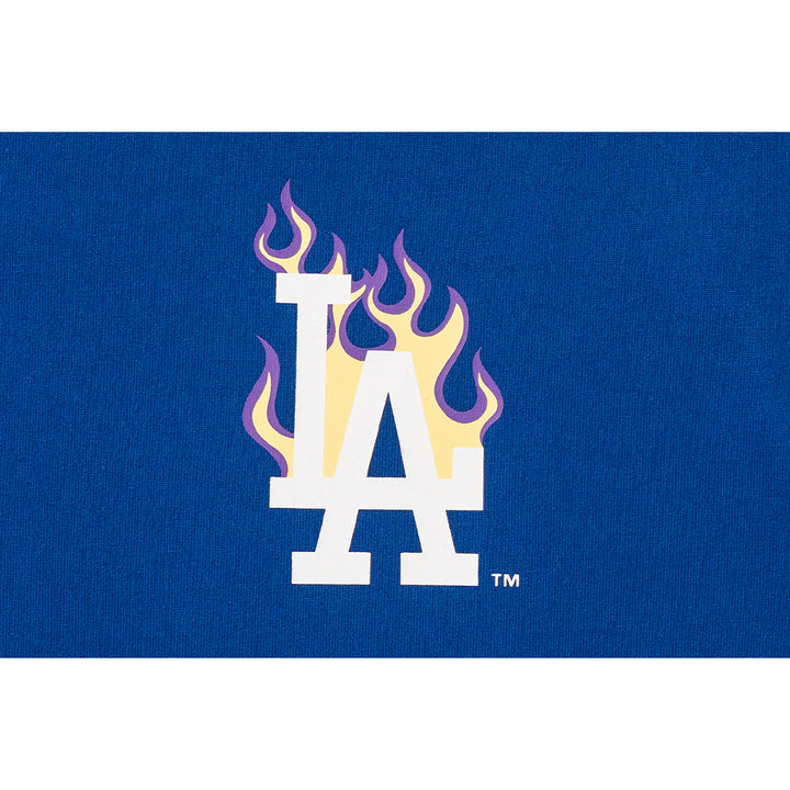 เสื้อยืดแขนสั้น New Era รุ่น 59Fifty Pack - Fire Los Angeles Dodgers Cooperstown Light Royal Short Sleeve T-Shirt