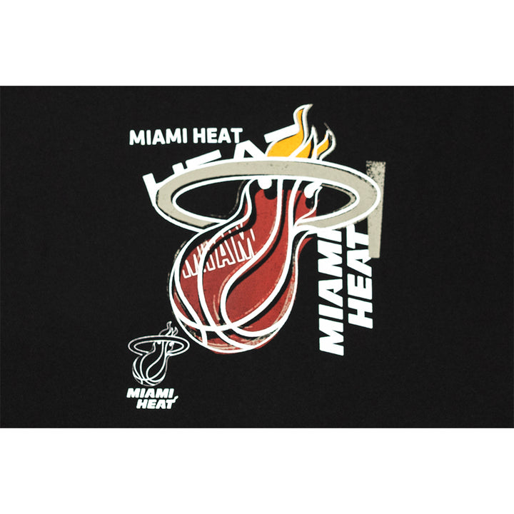 เสื้อโอเวอร์ไซส์ New Era รุ่น Miami Heat Graphic Pack Black Oversized Short Sleeve T-Shirt