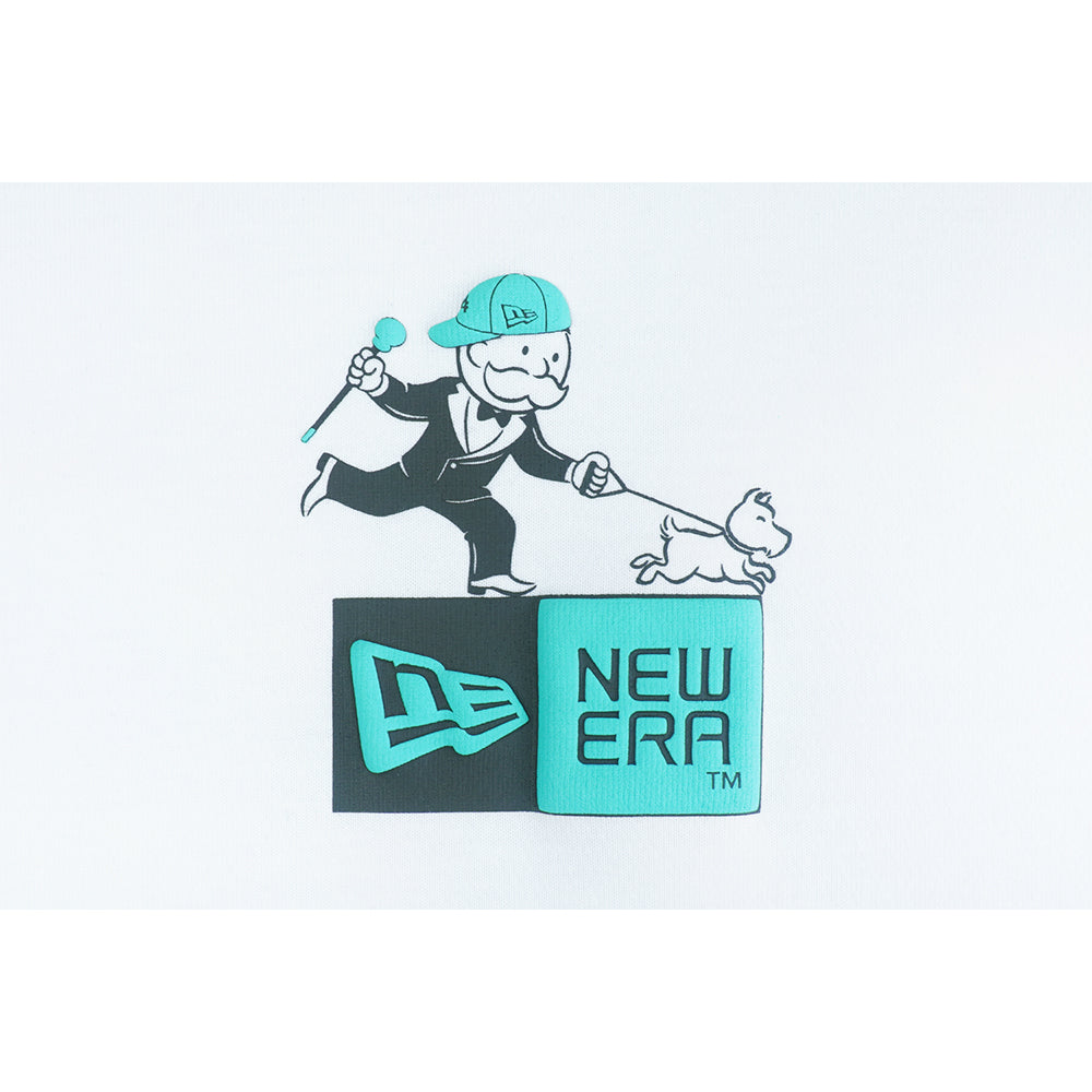 New Era เสื้อยืดแขนสั้นรุ่น New Era X Monopoly Monopoly White Short Sleeve Tee Apparel