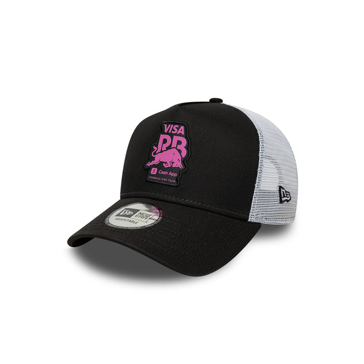 New Era หมวกรุ่น VISA CASH APP RACING BULLS EMEA TEAM SPORT BLACK 9FORTY A-FRAME TRUCKER CAP