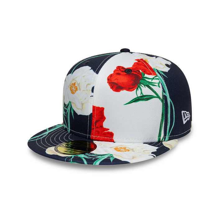 New Era หมวกรุ่น NEW ERA X KENZO ROSEY OPTIC WHITE 59FIFTY CAP