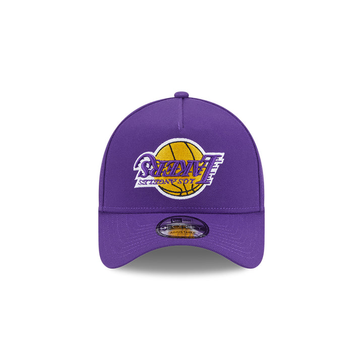 New Era หมวกรุ่น Los Angeles Lakers Upside Down Logo Nba True Purple 9Forty Aframe Cap