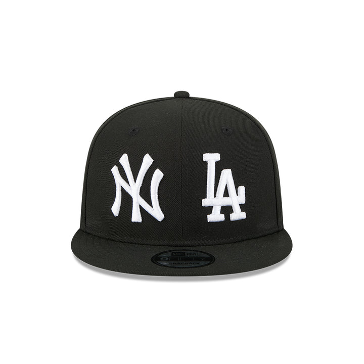New Era หมวกรุ่น NEW YORK YANKEES & LOS ANGELES DODGERS MLB TWO TEAM BLACK 9FIFTY CAP