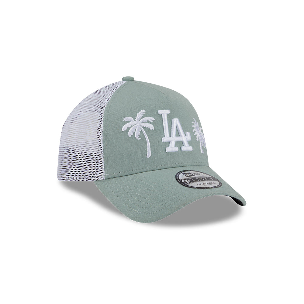 New Era หมวกรุ่น LOS ANGELES DODGERS RESORT EVEREST GREEN 9FORTY AF TRUCKER CAP