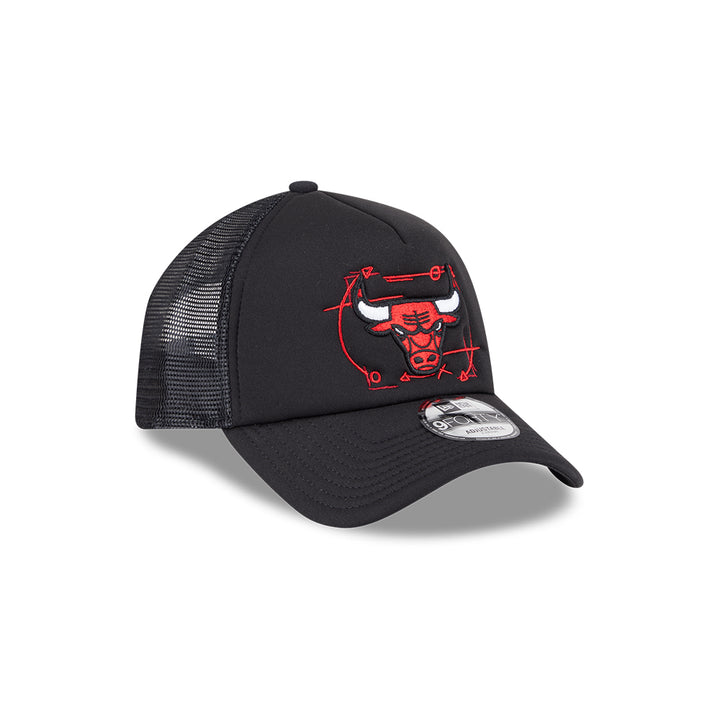 New Era หมวกรุ่น CHICAGO BULLS NBA STREET GAME BLACK 9FORTY AF TRUCKER CAP