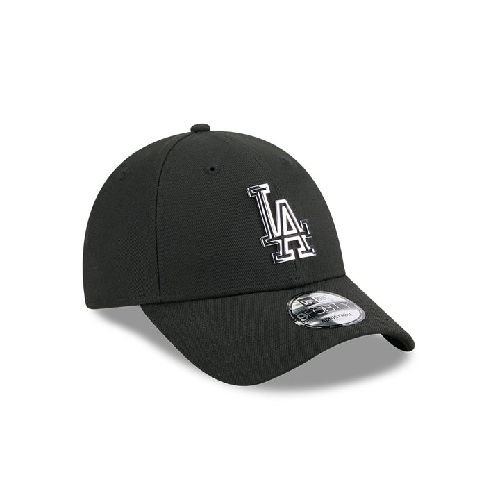 New Era หมวกรุ่น LOS ANGELES DODGERS METAL BADGE SILVER BLACK 9FORTY CAP