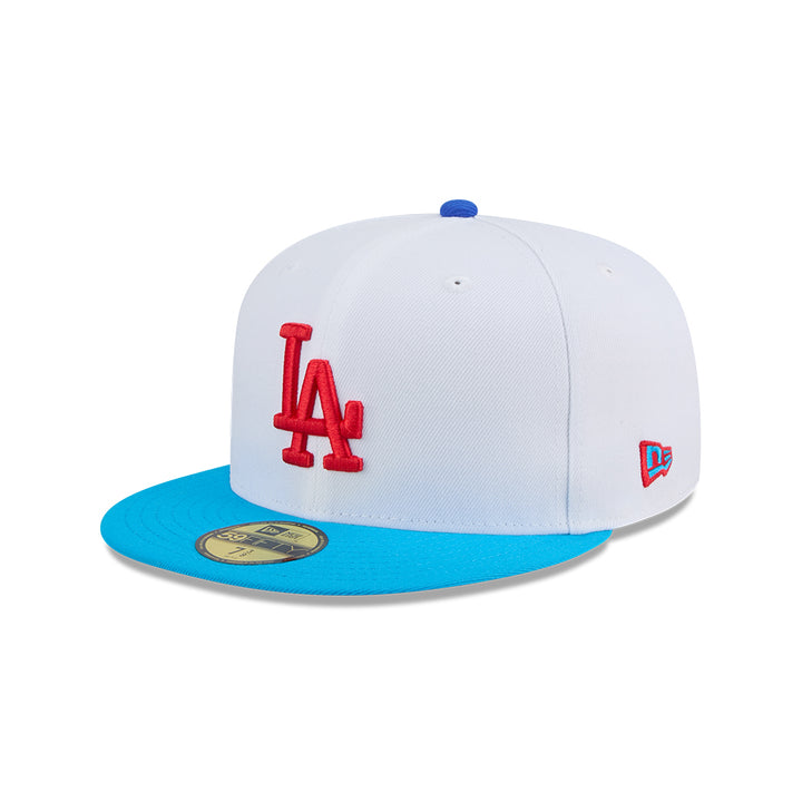 New Era หมวกรุ่น 59FIFTY PACK- RAMUNE LOS ANGELES DODGERS COOPERSTOWN 2-TONE BLUE FANATIC VISOR WHITE 59FIFTY CAP