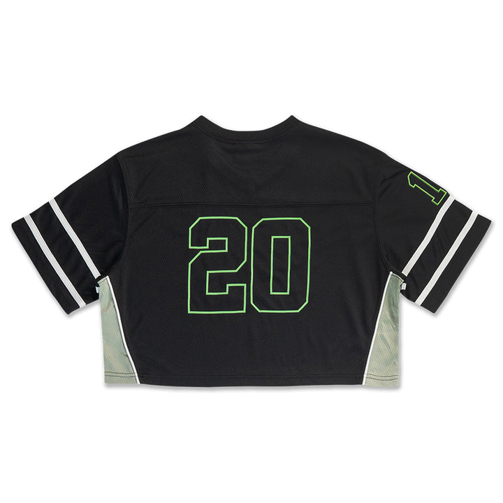 New Era เสื้อครอปรุ่น NEW ERA JELLY PACK BLACK WOMEN CROP AMERICAN FOOTBALL JERSEY Set
