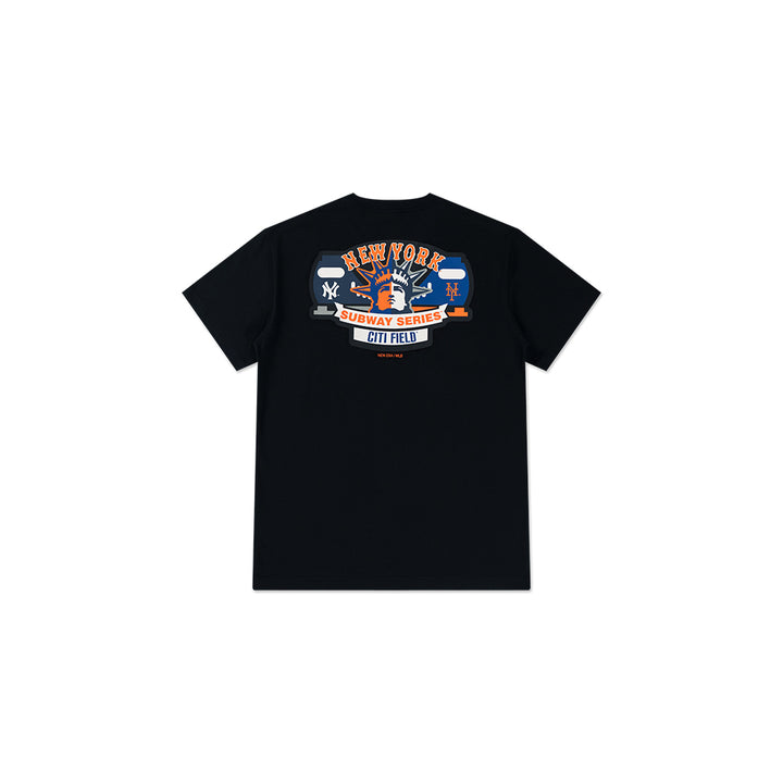 New Era เสื้อยืดแขนสั้นรุ่น NEW YORK METS 59FIFTY PACK - CITY SERIES BLACK SHORT SLEEVE TEE