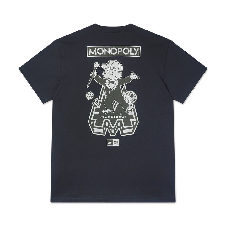 New Era เสื้อยืดแขนสั้นรุ่น New Era X Monopoly Monopoly Graphite Short Sleeve Tee Apparel