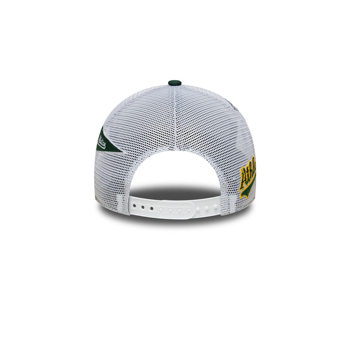 New Era หมวกรุ่น OAKLAND ATHLETICS MULTI PATCH DARK GREEN 9FORTY EF TRUCKER CAP