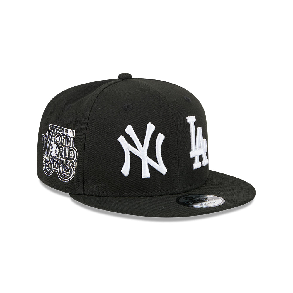 New Era หมวกรุ่น NEW YORK YANKEES & LOS ANGELES DODGERS MLB TWO TEAM BLACK 9FIFTY CAP