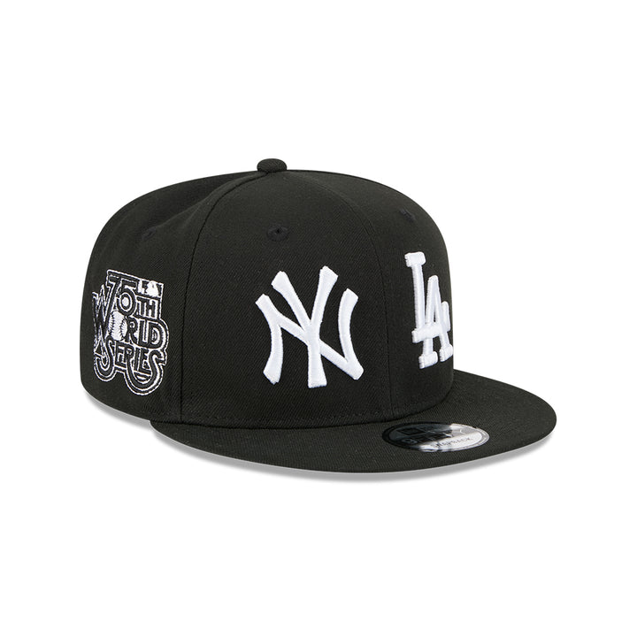 New Era หมวกรุ่น NEW YORK YANKEES & LOS ANGELES DODGERS MLB TWO TEAM BLACK 9FIFTY CAP