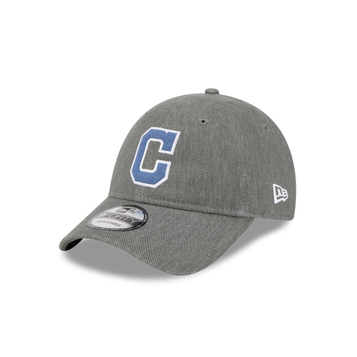 หมวกแก๊ป New Era รุ่น Cleveland Indians Cooperstown MLB Varsity Gray 9Forty Unst Cap