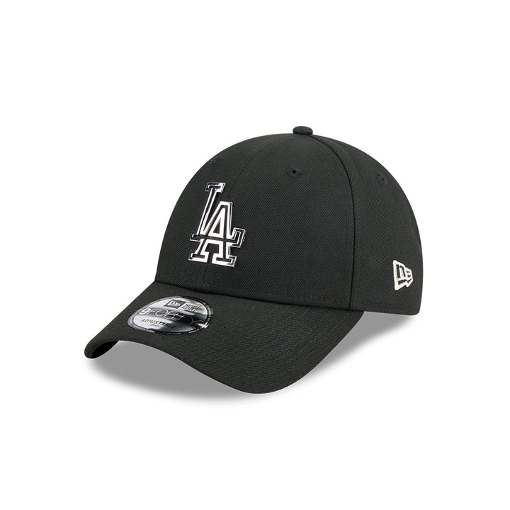 New Era หมวกรุ่น LOS ANGELES DODGERS METAL BADGE SILVER BLACK 9FORTY CAP
