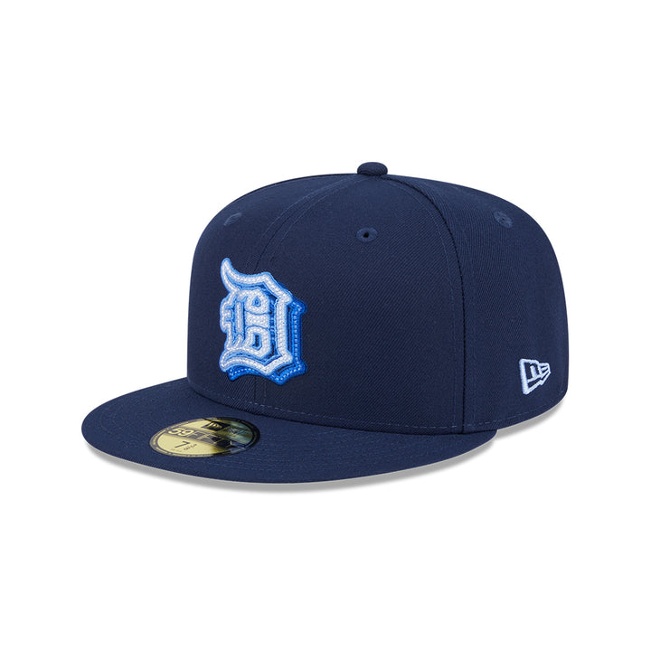 New Era หมวกรุ่น 59Fifty Pack - Neon Glow Detroit Tigers Cooperstown Oceanside Blue 59Fifty Cap
