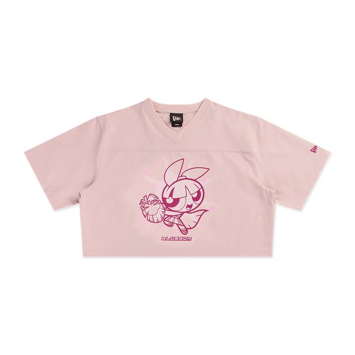New Era เสื้อครอปรุ่น BLOSSOM THE POWERPUFF GIRL PINK WOMEN CROP JERSEY