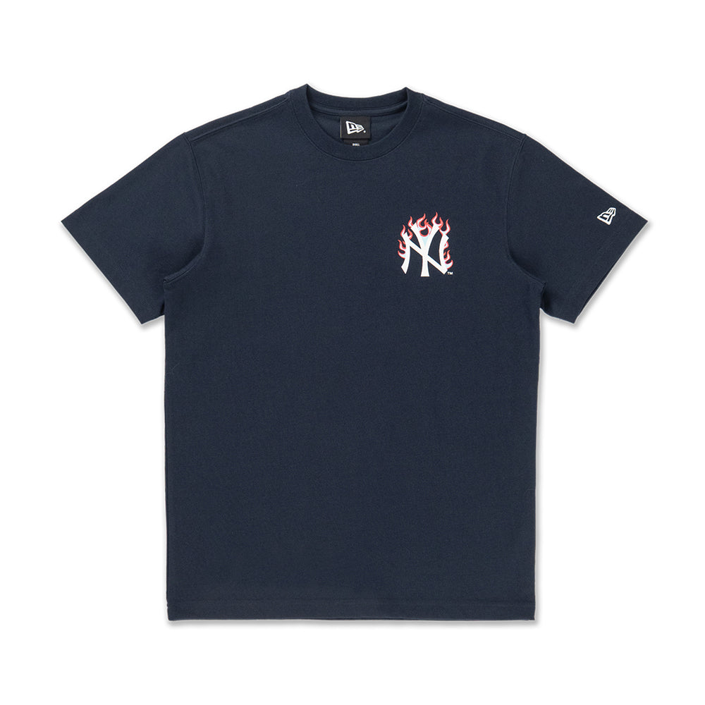 เสื้อยืดแขนสั้น New Era รุ่น 59Fifty Pack - Fire New York Yankees Cooperstown Acenavy Blue Short Sleeve T-Shirt