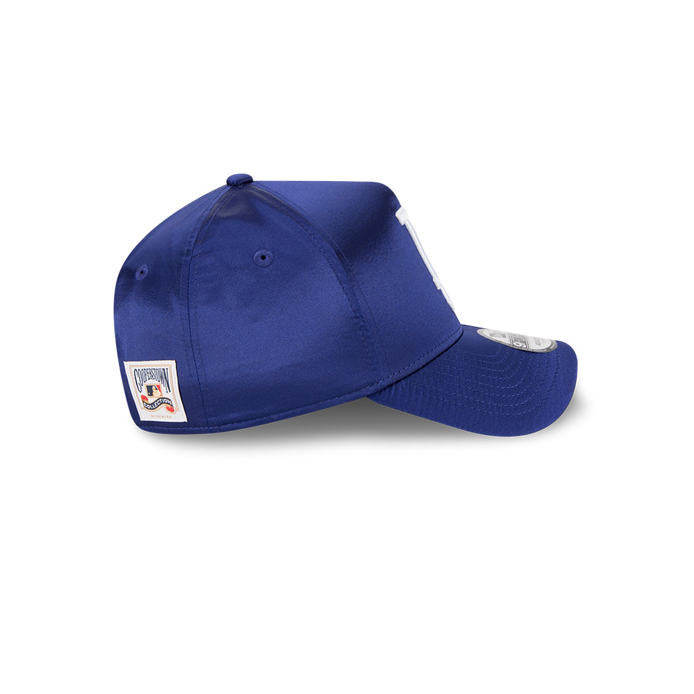 New Era หมวกรุ่น LOS ANGELES DODGERS CO SATIN COOPERSTOWN DARK ROYAL 9FORTY A-FRAME CAP