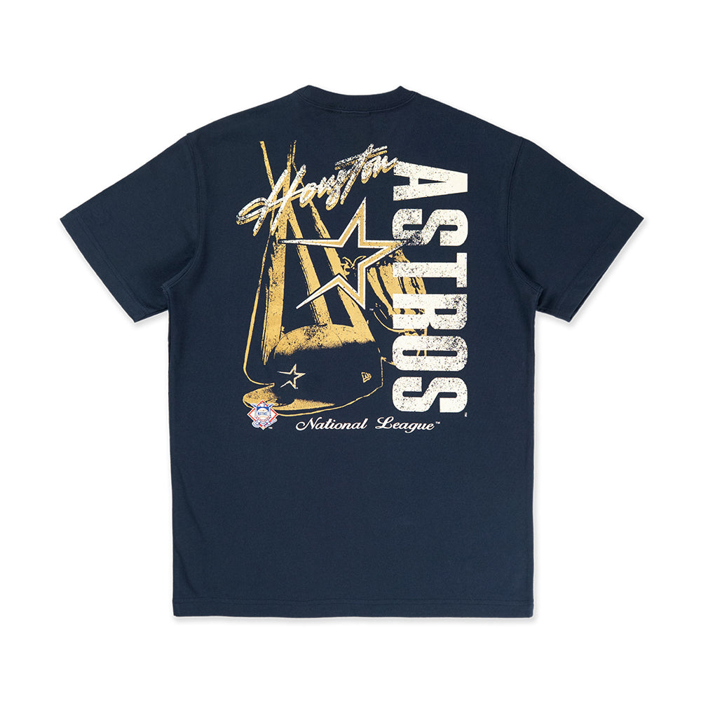 เสื้อยืดแขนสั้น New Era รุ่น Houston Astros Cooperstown League Mix Game Day Oceanside Blue Short Sleeve T-Shirt