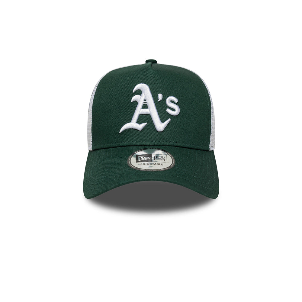 New Era หมวกรุ่น OAKLAND ATHLETICS MULTI PATCH DARK GREEN 9FORTY EF TRUCKER CAP