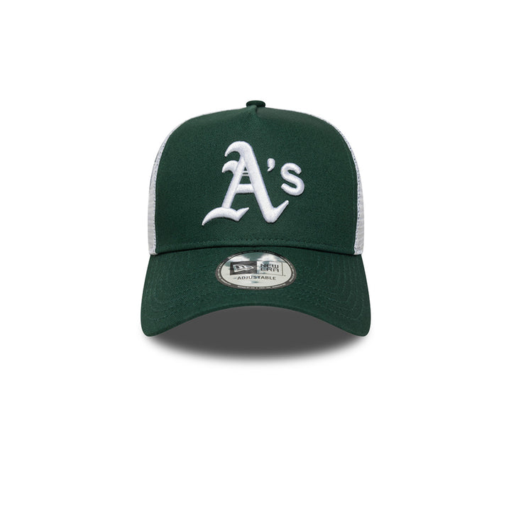 New Era หมวกรุ่น OAKLAND ATHLETICS MULTI PATCH DARK GREEN 9FORTY EF TRUCKER CAP