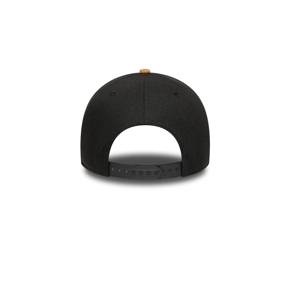 New Era หมวกรุ่น NEW YORK YANKEES SUEDE VISOR EFRAME BLACK 9FORTY E-FRAME CAP