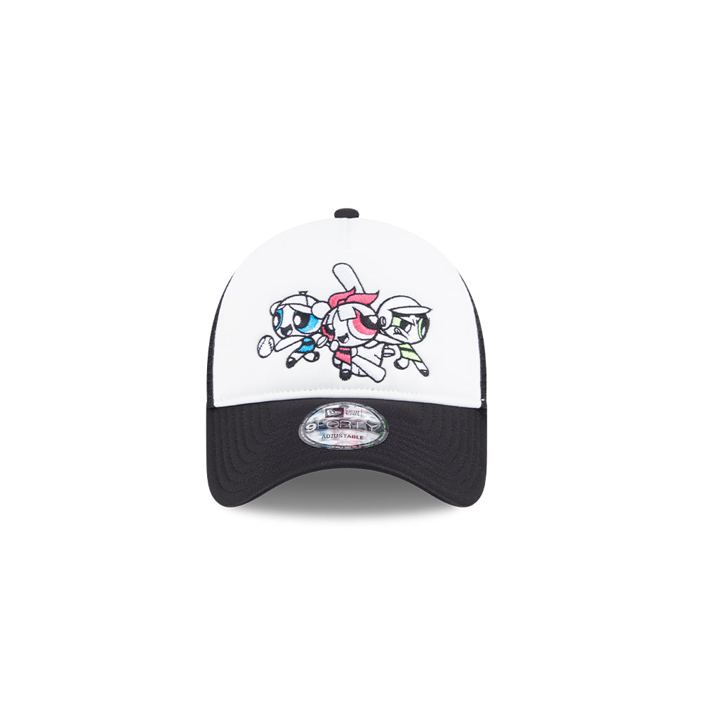 New Era หมวกรุ่น THE POWERPUFF GIRLS THE POWERPUFF GIRLS WHITE/ BLACK 9FORTY A-FRAME TRUCKER CAP
